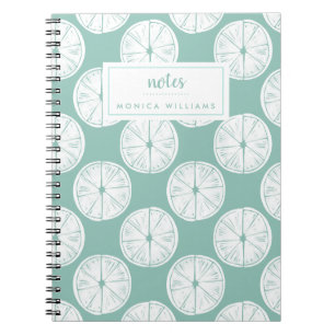 Add Your Name Let's Taco About Love Teal Lime Notebook
