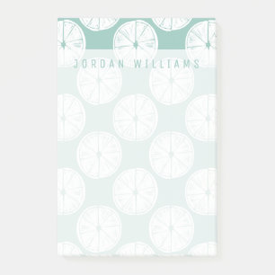 Add Your Name Let's Taco About Love Teal Lime Post-it Notes