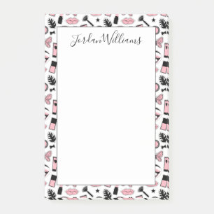Add Your Name   Makeup Sticker Pattern Post-it Notes