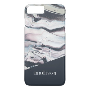 Add Your Name   Marbling V Crop iPhone 8 Plus/7 Plus Case