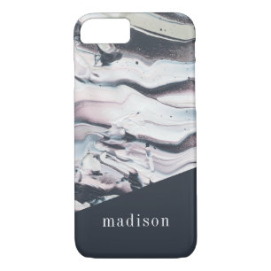 Add Your Name Marbling V Crop iPhone 8/7 Case
