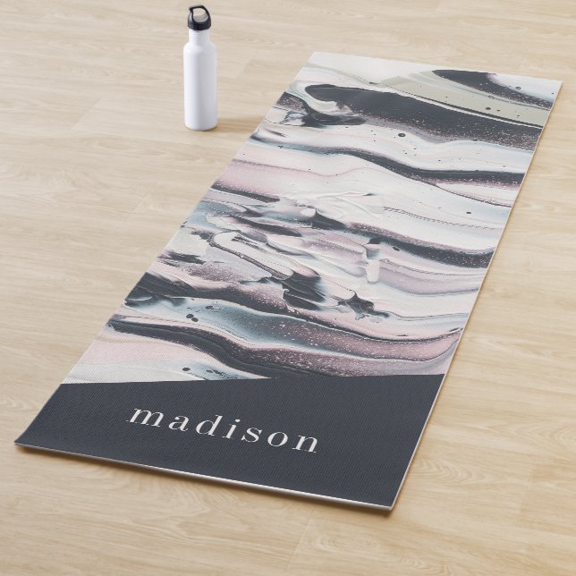 Add Your Name | Marbling V Crop Yoga Mat (In Situ)