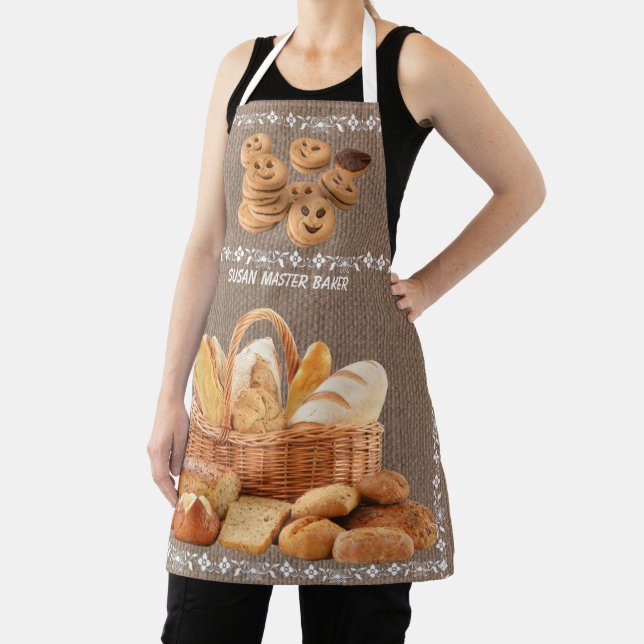 ADD YOUR NAME-MASTER BAKER  All-Over Print Apron (Insitu)
