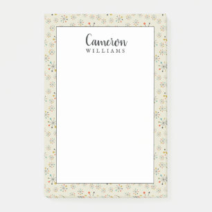 Add Your Name   Mid-Century Atomic Inspired Post-it Notes