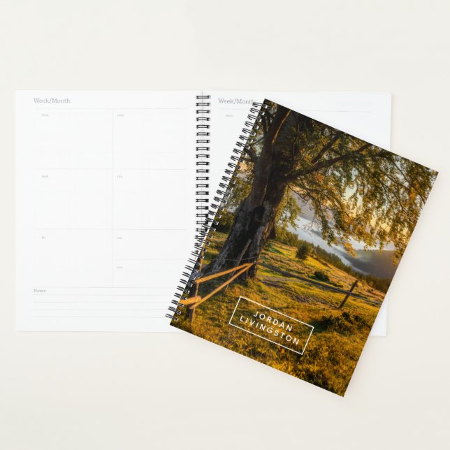 Add Your Name | Misty Dawn in a Forest Planner (Display)