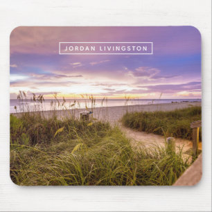 Add Your Name Naples Beach Florida Mouse Mat
