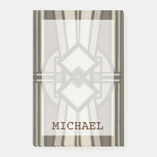 Add Your Name Neutral Deco Panel I Post-it Notes