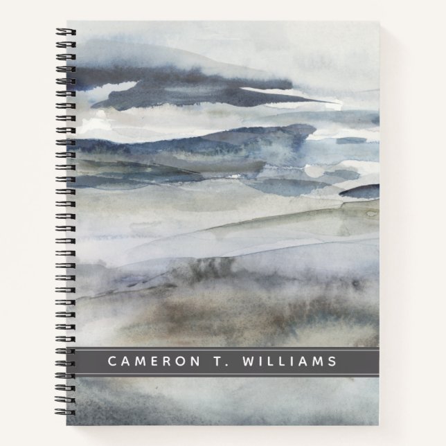 Add Your Name | Neutral Salt Spray Notebook (Front)