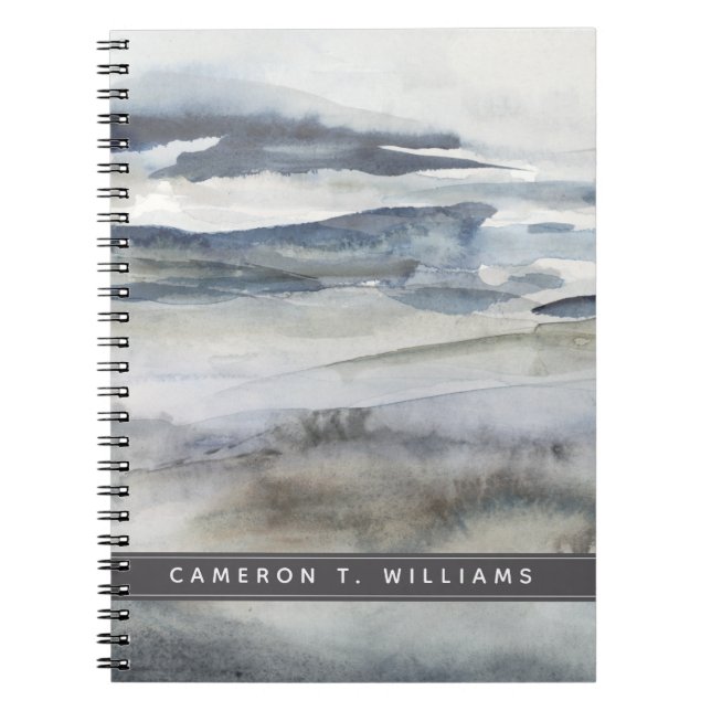 Add Your Name | Neutral Salt Spray Notebook (Front)