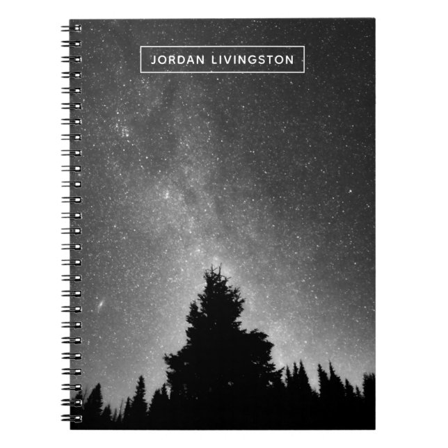 Add Your Name | Night Sky Notebook (Front)