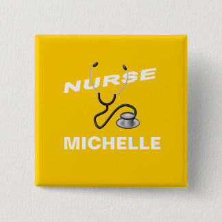 Add Your Name Nurse 15 Cm Square Badge