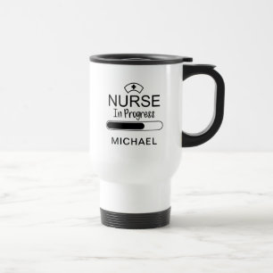 ADD YOUR NAME Nurse In Progress Travel Mug