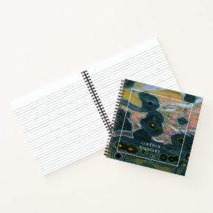 Add Your Name Ocean Jasper Slab Notebook