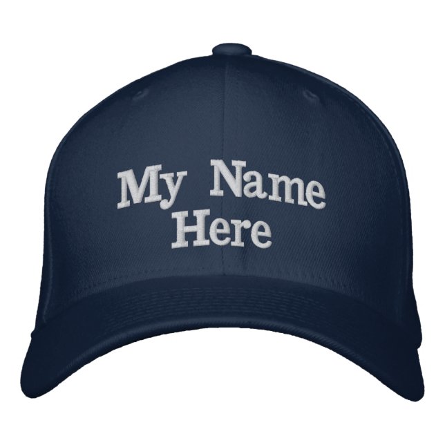 Add Your Name or Text Choose Thread Colour Embroidered Hat (Front)