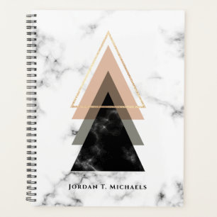 Add Your Name   Pastel Marble Print Design Planner