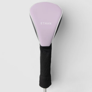 Add Your Name   Pastel Purple Golf Head Cover