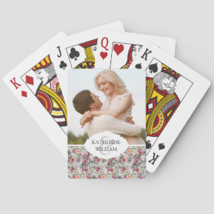 Add Your Name   Pattern With Animal Prints Playing Cards