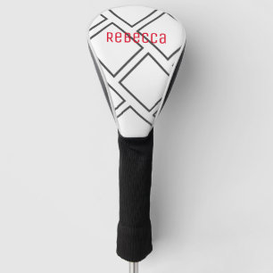 Add Your Name Personalised Abstract Art Golf Head Cover