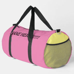 ADD YOUR NAME pink lemonade Duffle Bag