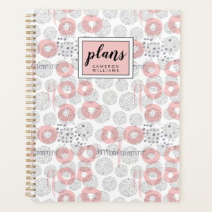 Add Your Name Polka Dot Circle Pattern Planner