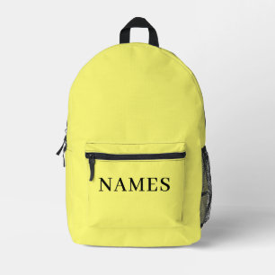 Add Your Name Printed Backpack