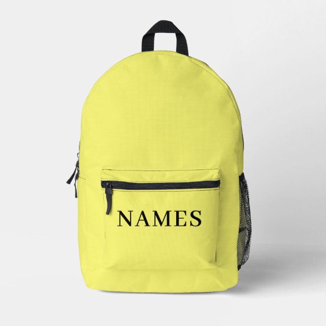 Add Your Name Printed Backpack (Front)