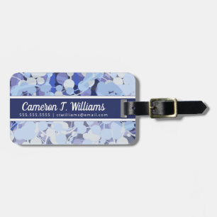 Add Your Name Purple Microbe Pattern Luggage Tag