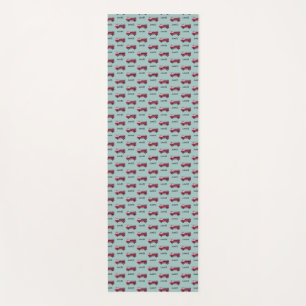 Add Your Name Red Fire truck Personalised Kids Yoga Mat