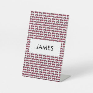 Add Your Name Red Fire truck Personalised Pedestal Sign