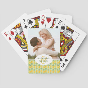 Add Your Name   Retro Pineapples Playing Cards