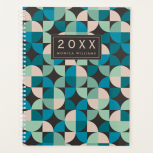 Add Your Name Retro Vintage 60's Pattern Planner