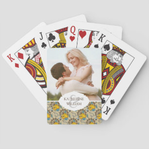 Add Your Name   Sea Captain Fish Pattern Playing Cards