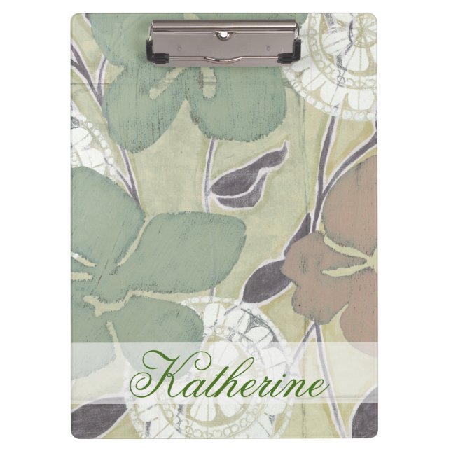 Add Your Name | Serene Pastels II Clipboard (Front)