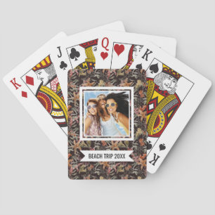 Add Your Name   Shabby Sea Life Pattern Playing Cards