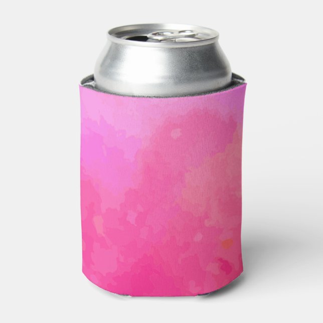 Add Your Name Shades of Pink Can Cooler (Can Front)