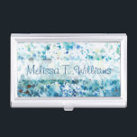 Add Your Name | Speckled Sea I Business Card Holder<br><div class="desc">Home Décor</div>