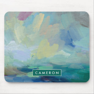 Add Your Name Storm I Abstract Print Mouse Mat