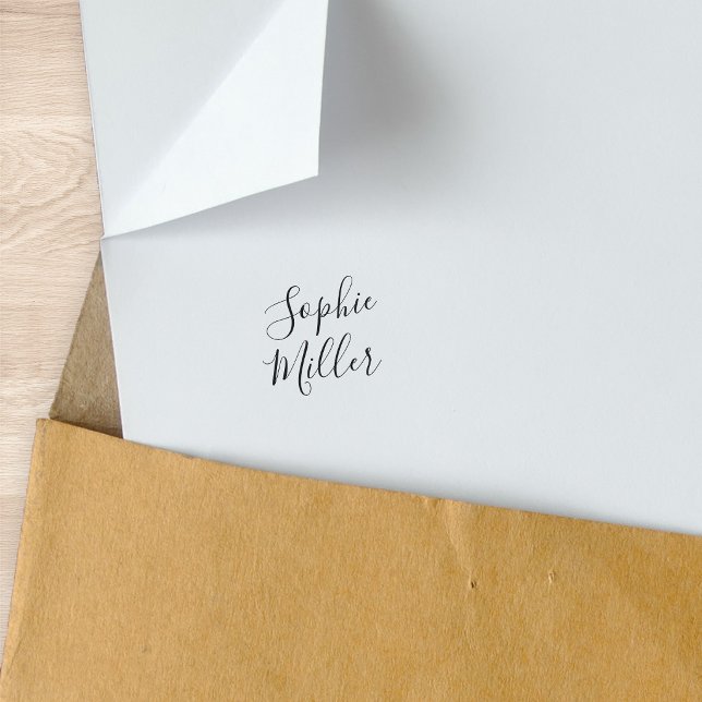 Add Your Name Stylish Calligraphy Script Self-inking Stamp (Creator Uploaded)