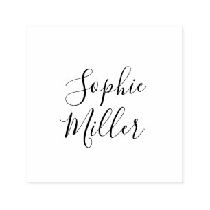 Add Your Name Stylish Calligraphy Script Self-inking Stamp
