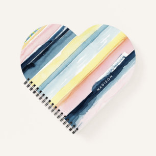 Add Your Name Sunset Stream I Notebook