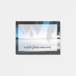 Add Your Name   Sunset Tropical Seascape, Fiji Post-it Notes