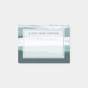Add Your Name Teal Sea Post-it Notes