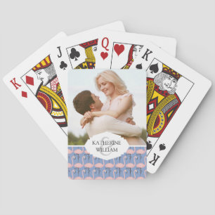 Add Your Name   Tender Flamingo Pattern Playing Cards