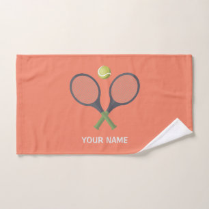 Add Your Name Tennis  Personalised  Hand Towel