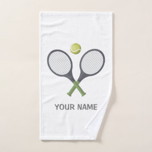 Add Your Name Tennis Personalised Hand Towel