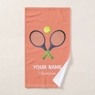Add Your Name Tennis  Personalised  Hand Towel