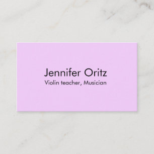 Add your name text violin music teacher musician l business card