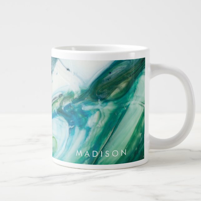 Add Your Name | Tidal Sweep II Large Coffee Mug (Right)