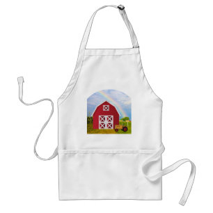 Add Your Name to Red Barn with Blue Sky Standard Apron