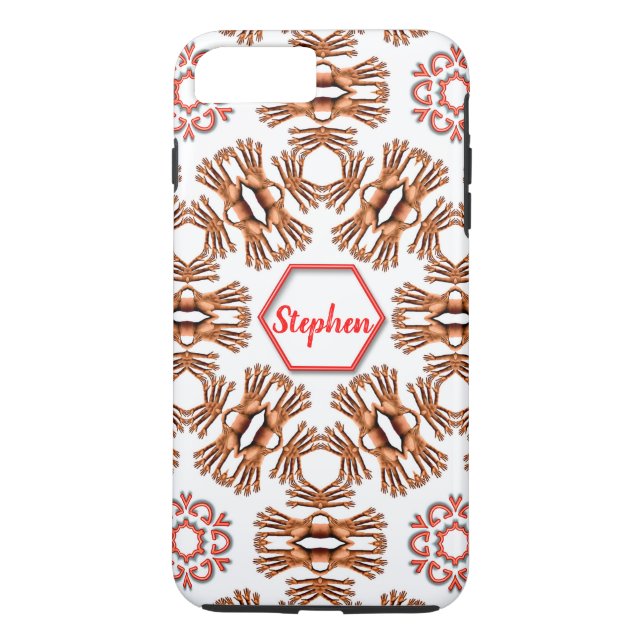 Add your name to this crazy hands case (Back)